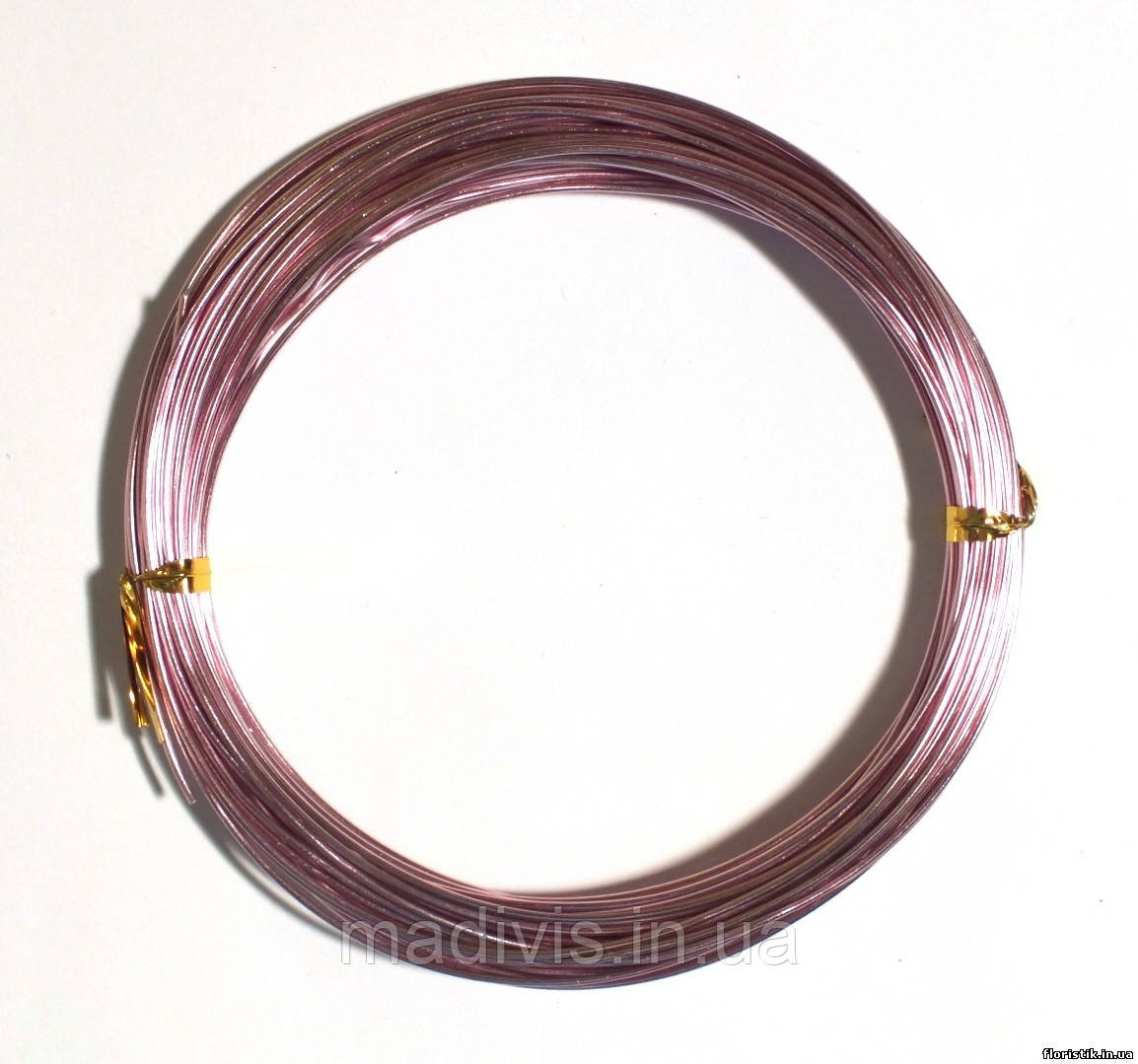 Дріт у мотці 1 мм, 10 ярд. СВІТЛО-РОЗОВАНЕ, фото 1