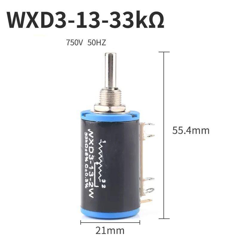 WXD3-13-2W-33K, 750В, 50Гц, Резистор прецизійний багатооборотний, потенціометр