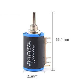 WXD3-13-2W-330R, 750В, 50Гц, Резистор прецизійний багатооборотний, потенціометр, фото 3