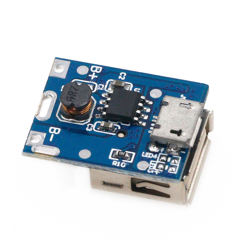 Підвищувальний модуль стабілізатор/перетворювач USB DC-DC 3.7-5В - 5В 1А, Micro-USB