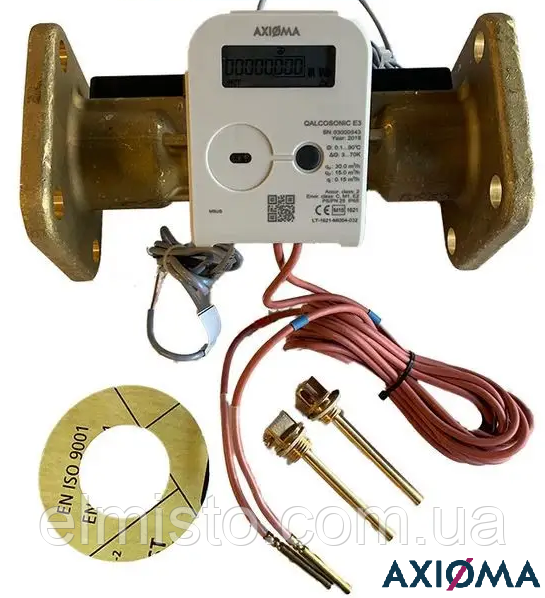 Ультразвуковий теплолічильник QALCOSONIC E3 50-15,0 Dn50 M-BUS 130 °C Axioma Metering (Литва)
