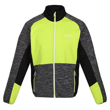 Кофта чоловіча флісова Regatta Coladane IV Fleece XL Dark Grey/Bright Kiwi, фото 3