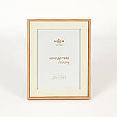 Рамка для фото МВМ MY HOME "Кадри" 19.8х24.9 см Білий/дерево (PH-2 L WHITE/WOOD)