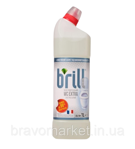 Засіб проти вапняного нальоту Brill Екстра білий Концентрат 1 л, фото 1