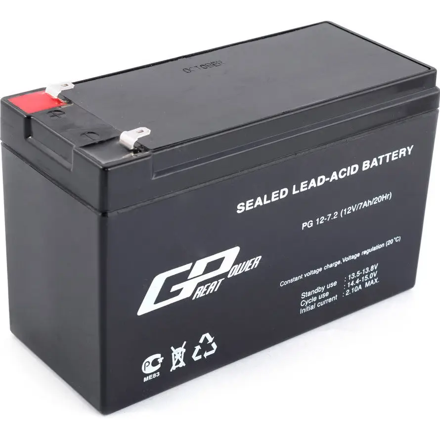 Акумуляторна батарея GP PG 12-7.2, 12V 7.2Ah (150x65x95)