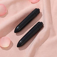 Женский мини вибратор для секса, стимулятор пуля, матовая вибропуля 9,3 см. Секс игрушки для взрослых. Черный