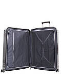 Валіза велика L полікарбонат чорна 75х51х31+5см/125л/4.45кг/Airtex 649, фото 10