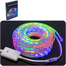 Гірлянда електрична LED стрічка для вулиці 10м. D-47