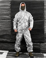 Маскувальний водонепроникний костюм, зимовий тактичний маскхалат Клякса