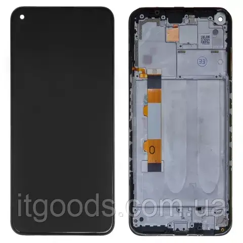 Оригінальний дисплей (модуль) + тачскрін (сенсор) з рамкою для Xiaomi Redmi Note 9T M2007J22G, J22 / Note 9 5G, Original (PRC)