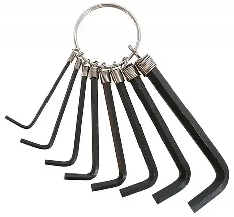 Шестигранні ключі Г-подібні, набір 10 шт., 1.5-10 мм INTERTOOL HT-1842, фото 1