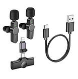 Мікрофон для телефона Borofone BFK12 Lightning/Type-C чорний, фото 3