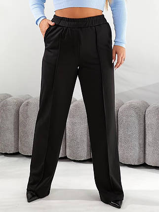 Жіночі брюки палаццо великого розміру батал Розміри: 50-52, 54-56, 58-60, 62-64, фото 1