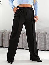 Жіночі брюки палаццо великого розміру батал Розміри: 50-52, 54-56, 58-60, 62-64, фото 5