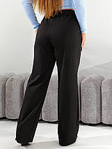 Жіночі брюки палаццо великого розміру батал Розміри: 50-52, 54-56, 58-60, 62-64, фото 3