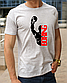 Чоловічі футболки на боксерську тематику з принтом Boxing, бавовняна футболка розмір S, фото 3