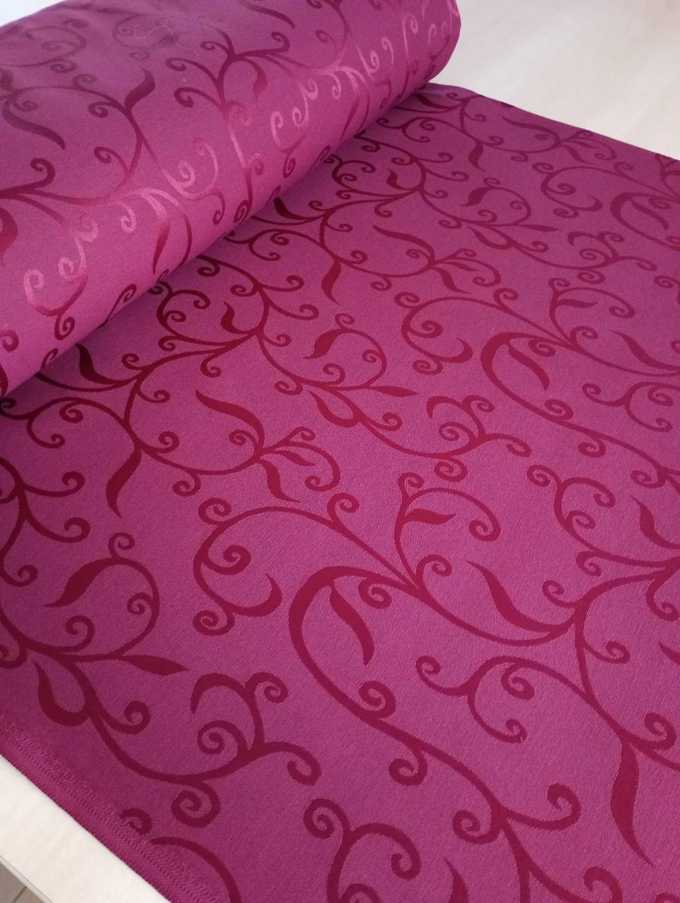 Льон скатертинний бордо ш-150 см, фото 1