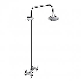 Душова система для кабані Lidz Lamb 1361 двовентильній на одного споживача LDLAM1361CRM35072 Chrome