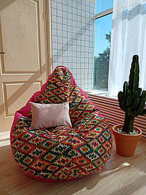 Крісло - мішок SkyPuff груша , M - 100х75 11828+Akasya BO77-7