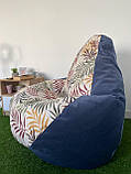 Крісло - мішок SkyPuff груша , MEGA XXXL - 160х120 Akasya NEW B197-15+Багіра 11827, фото 6