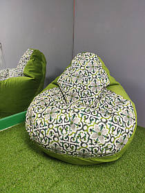 Крісло - мішок SkyPuff груша , M - 100х75 Belinda DT3+Багіра 11831