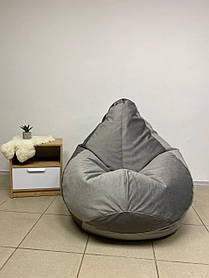 Крісло - мішок SkyPuff груша , M - 100х75 Florida Dark Grey