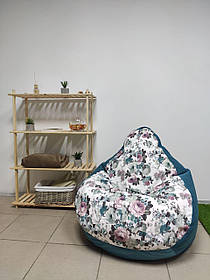 Крісло - мішок SkyPuff груша , M - 100х75 Katania 1+Багіра 11835