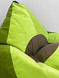 Крісло - мішок SkyPuff груша , MEGA XXXL - 160х120 авокадо, Багіра 11831+11832+кісточка 11844, фото 2