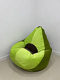 Крісло - мішок SkyPuff груша , MEGA XXXL - 160х120 авокадо, Багіра 11831+11832+кісточка 11844, фото 7
