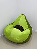 Крісло - мішок SkyPuff груша , MEGA XXXL - 160х120 авокадо, Багіра 11831+11832+кісточка 11844, фото 9