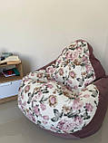 Крісло - мішок SkyPuff груша , MEGA XXXL - 160х120 Багіра 11849+Mg Katania 4, фото 5