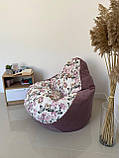 Крісло - мішок SkyPuff груша , MEGA XXXL - 160х120 Багіра 11849+Mg Katania 4, фото 8