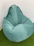 Крісло - мішок SkyPuff груша Зайчик , XXL - 140х100 Florida Aqua, фото 4