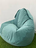 Крісло - мішок SkyPuff груша Зайчик , XXL - 140х100 Florida Aqua, фото 5
