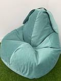 Крісло - мішок SkyPuff груша Зайчик , XXL - 140х100 Florida Aqua, фото 6