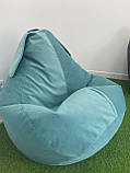 Крісло - мішок SkyPuff груша Зайчик , XXL - 140х100 Florida Aqua, фото 11
