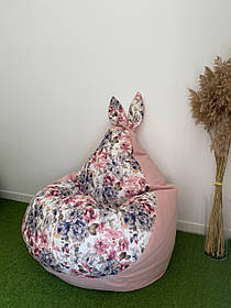 Крісло - мішок SkyPuff груша Зайчик , XXL - 140х100 Katania 5+Ріміні 102