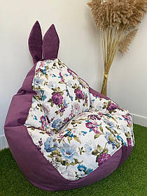 Крісло - мішок SkyPuff груша Зайчик , XXL - 140х100 Mg Serra 16+Багіра 11847