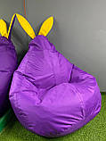 Крісло-мішок SkyPuff Зайчик Груша , MEGA XXXL - 160х120 Оксфорд 600D.PU.WR 334 Салатовий, фото 3