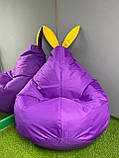 Крісло-мішок SkyPuff Зайчик Груша , MEGA XXXL - 160х120 Оксфорд 600D.PU.WR 334 Салатовий, фото 7