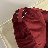 Крісло-мішок SkyPuff груша , MEGA XXXL - 160х120 Велюр Florida Burgundy, фото 9