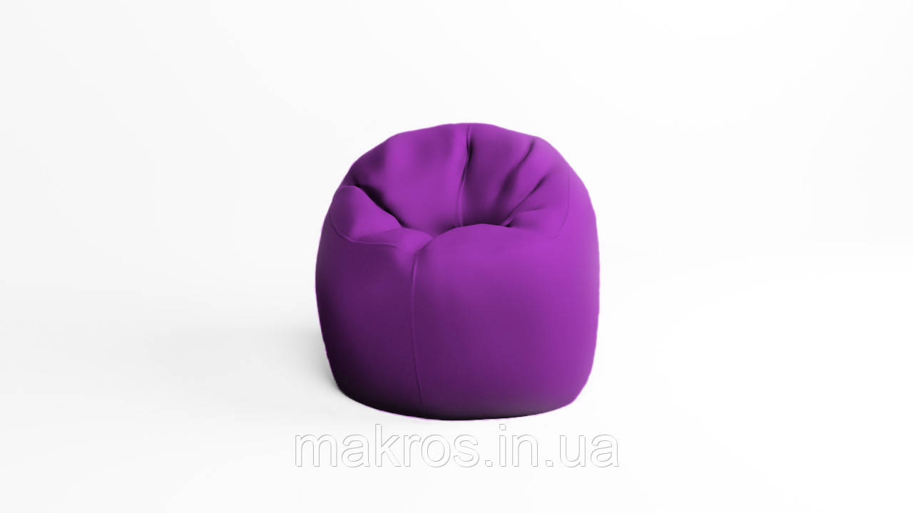 Крісло - мішок SkyPuff Хмаринка 100 см Оксфорд 600D.PU.WR 339 Фіолетовий