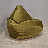 Крісло-мішок SkyPuff груша , MEGA XXXL - 160х120 Велюр Florida Green, фото 6