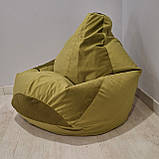 Крісло-мішок SkyPuff груша , MEGA XXXL - 160х120 Велюр Florida Green, фото 10