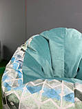 Крісло - мішок SkyPuff Хмаринка 85 см Desi DT8+Florida Aqua, фото 8