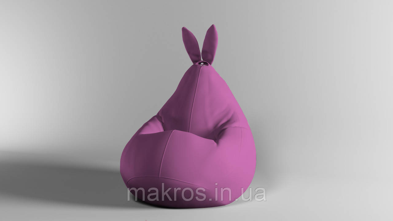 Крісло-мішок SkyPuff Зайчик Груша , XXL - 140х100 Оксфорд 600D.PU.WR 422 Марсала