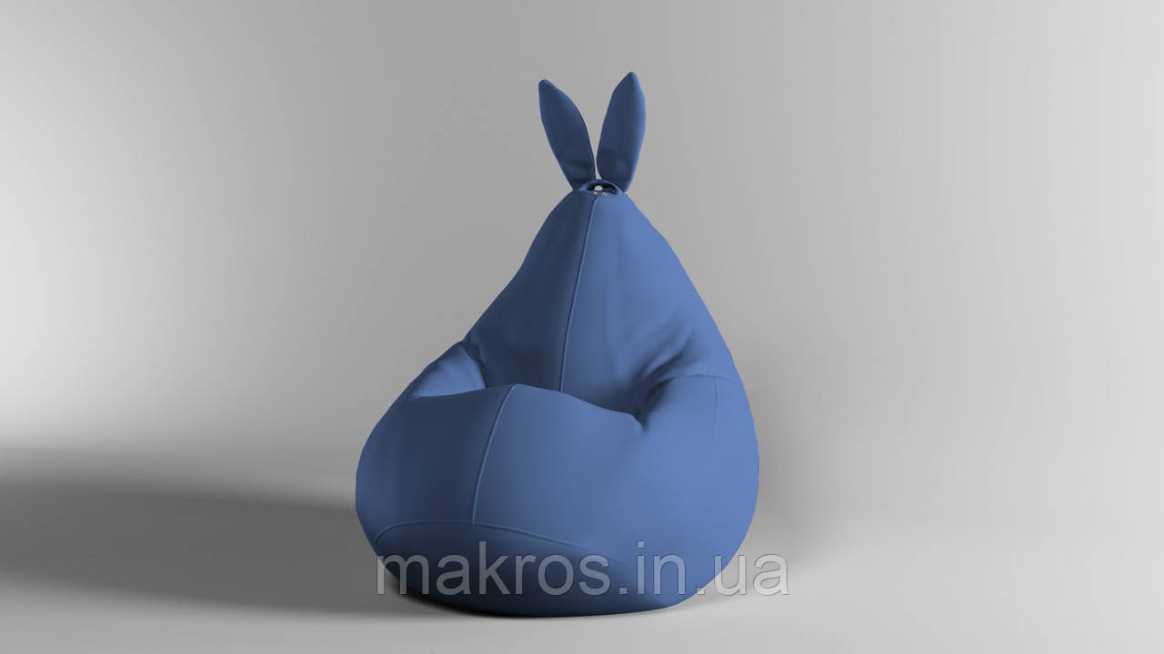 Крісло-мішок SkyPuff Зайчик Груша , XXL - 140х100 Оксфорд 600D.PU.WR 561 Небесний