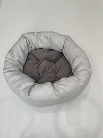 Лежак для котів і собак SKYPUFF 50 см Great White + Latte