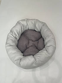 Лежак для котів і собак SKYPUFF 50 см Great White + Taupe