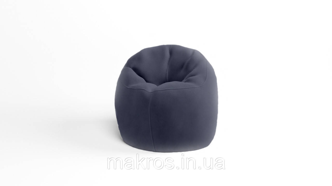 Крісло - мішок SkyPuff Хмаринка 100 см Велюр Allure Dolphin